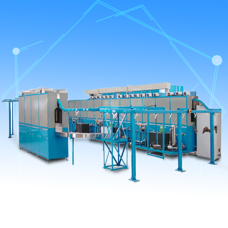 Automatic suspension chain ultrasonic cleaning dryer
